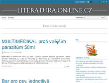 Tablet Screenshot of literatura-online.cz